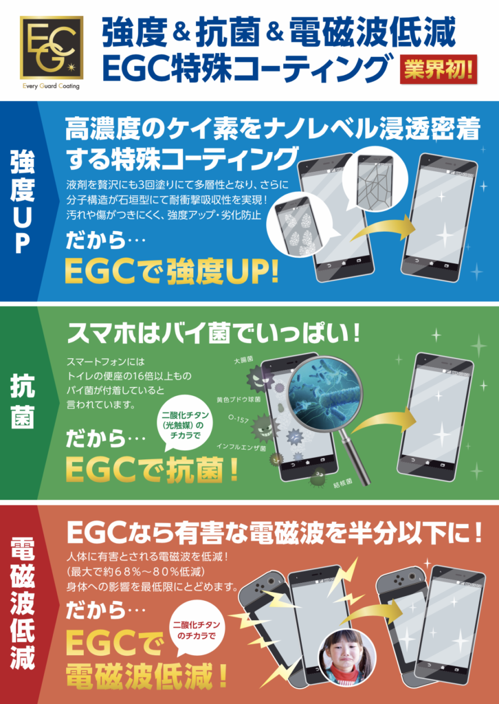 特許商材】スマホ高濃度ガラスコーティングin全国ハンズ